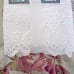 Rachel Ashwell THE FARMHOUSE NAPKINS (8) WHITE EYELET LACE 18 X 18 NIP