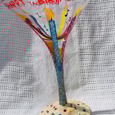 Lolita Happy Birthday-tini Martini Glass