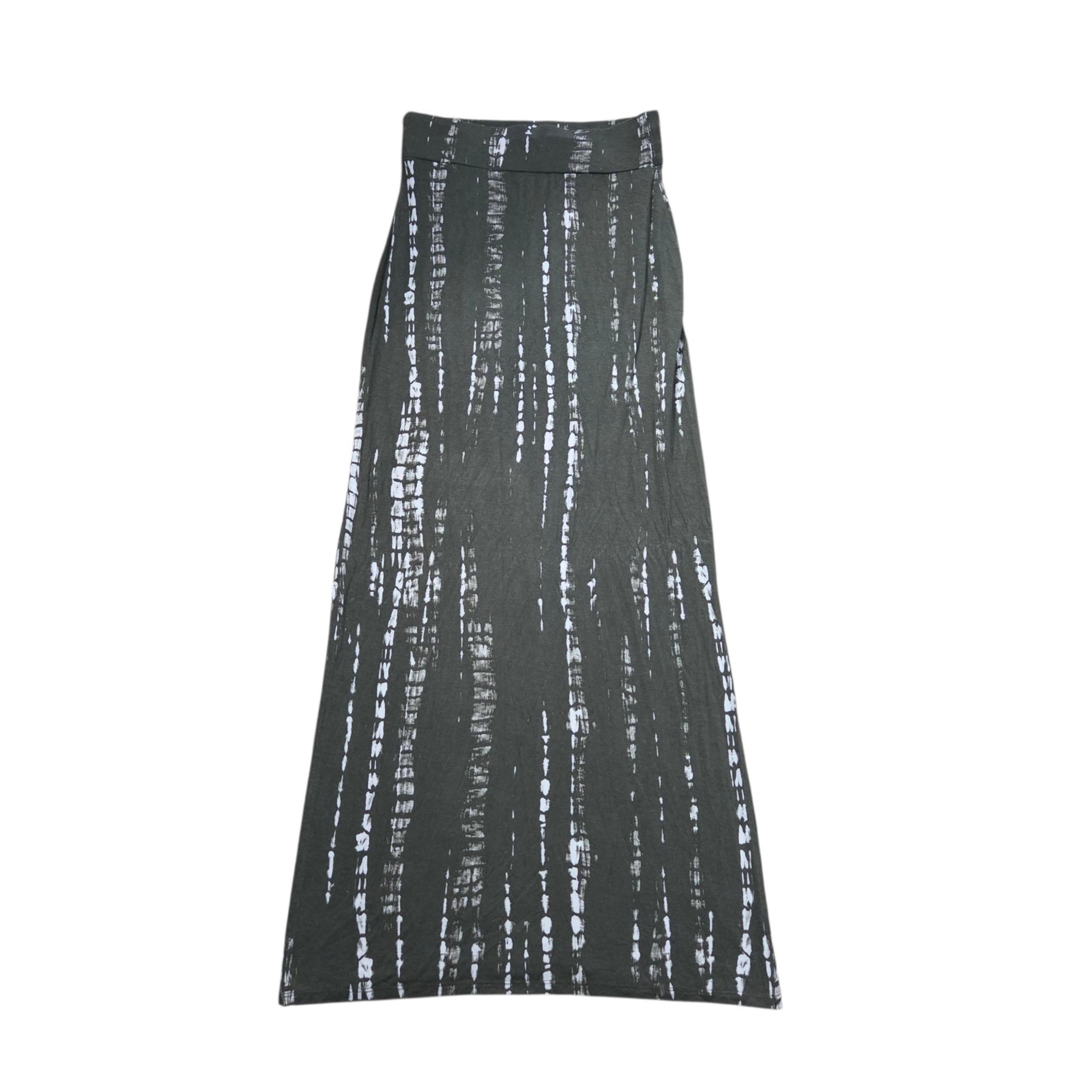 A.n.a. olive green/white print maxi skirt, XS. EUC