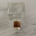 Vintage Mid Century Modern Glass Liquor Decanter Ornate Home Bar Decor Bottle