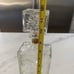 Vintage Mid Century Modern Glass Liquor Decanter Ornate Home Bar Decor Bottle