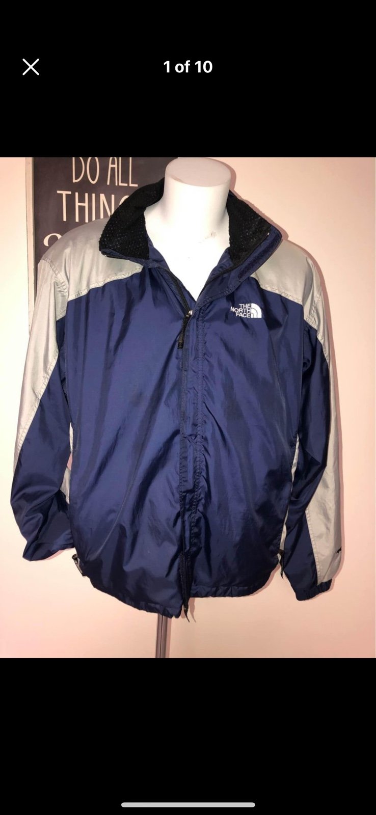 The north face hydrenaline windbreaker jacket mens large