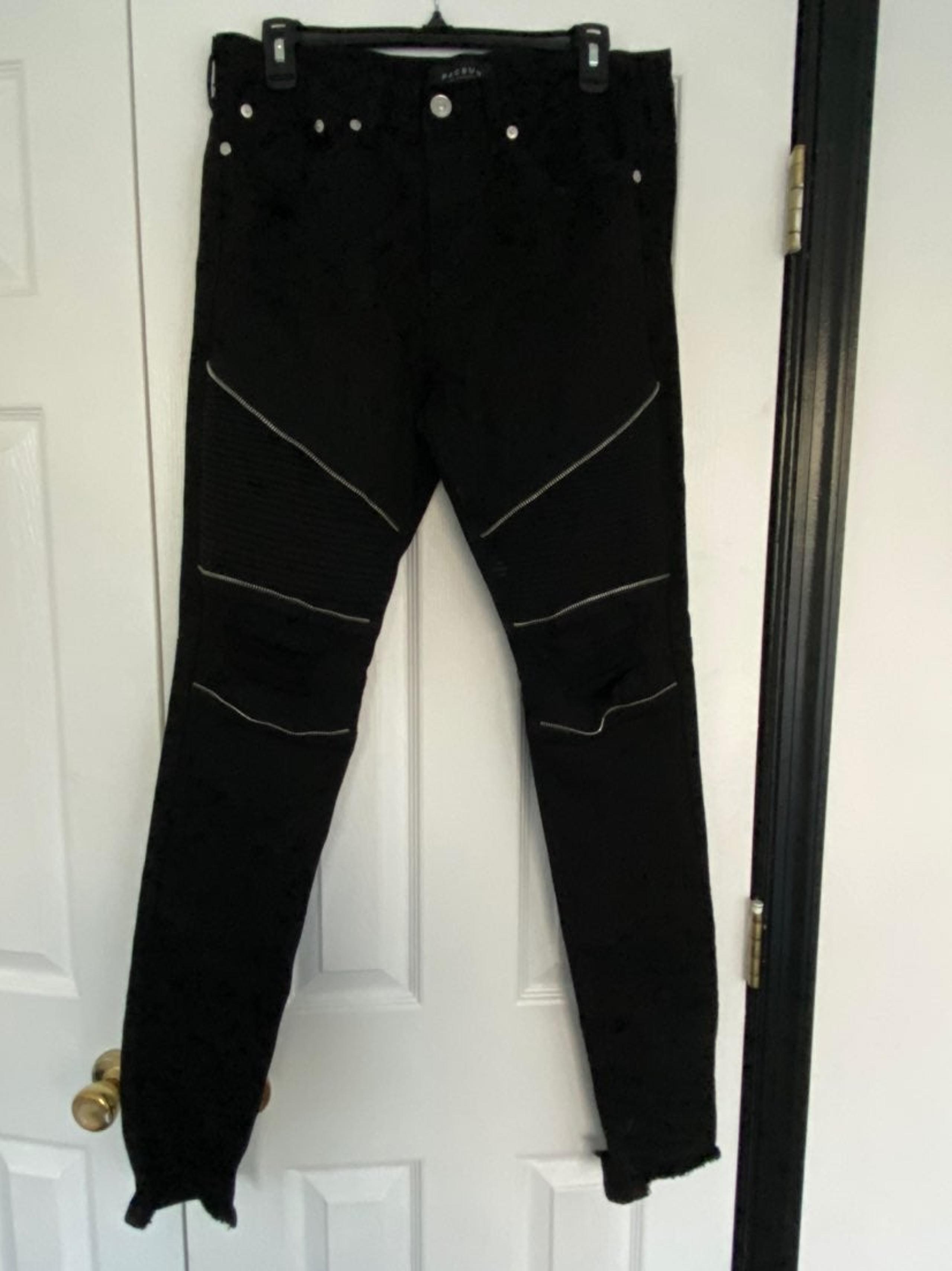 PacSun black ripped jeans mens 32x32