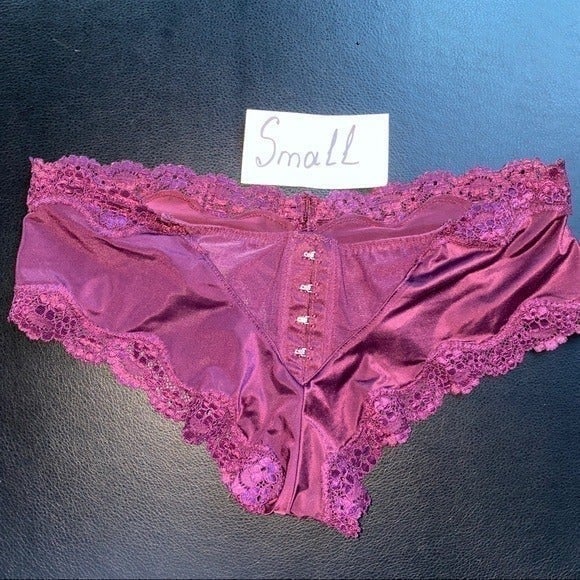 Lace Mesh Satin Panty Bikini Cheeky S