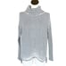 STRIPED COTTON-CASHMERE BLEND COZY RIBBED SWEATER