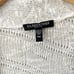Eileen Fisher System Long Cream Linen Blend Knit Cardigan Sweater Petite Medium