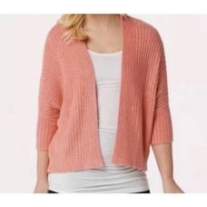 Barefoot Dreams coral CozyChic Lite Ribbed Shrug sz L/XL