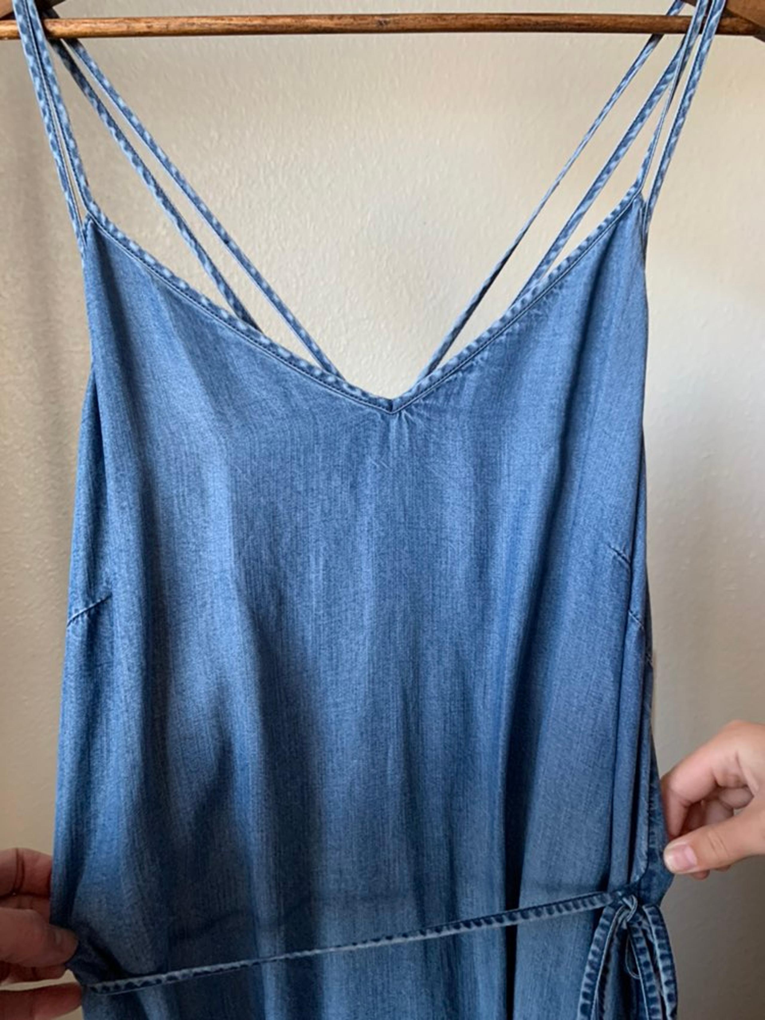 Denim swing dress