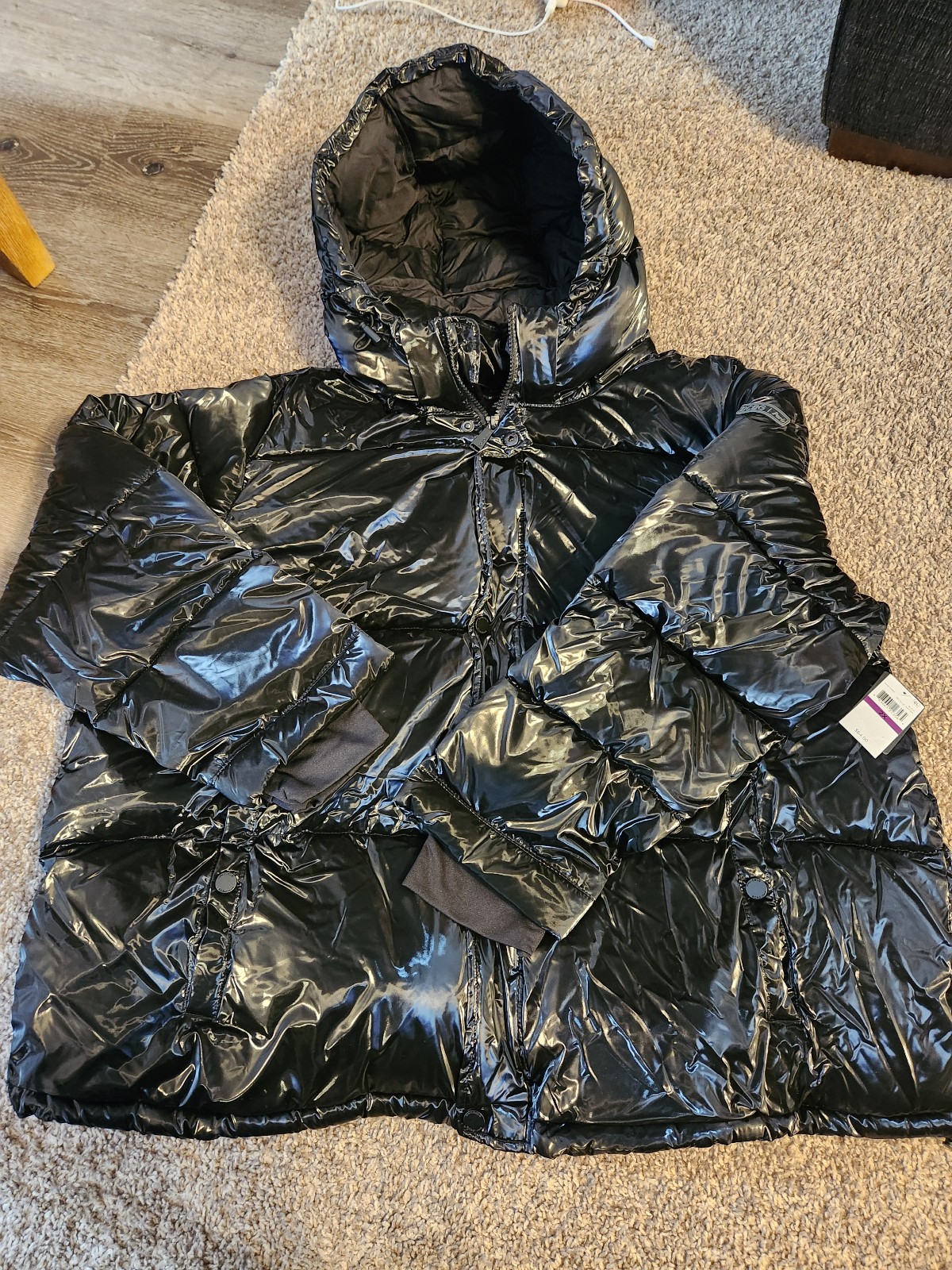 Woman's Size 3X black puffer jacket