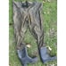 Red Ball Chest Wader Pants Waterproof Rubber Boots Men Size 8 Fly Fishing Huntin