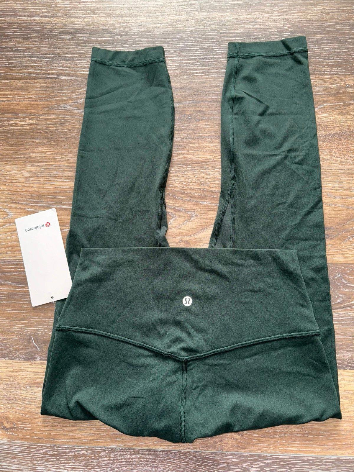 Lululemon Align High Rise 23” Legacy Green Size 8 NWT