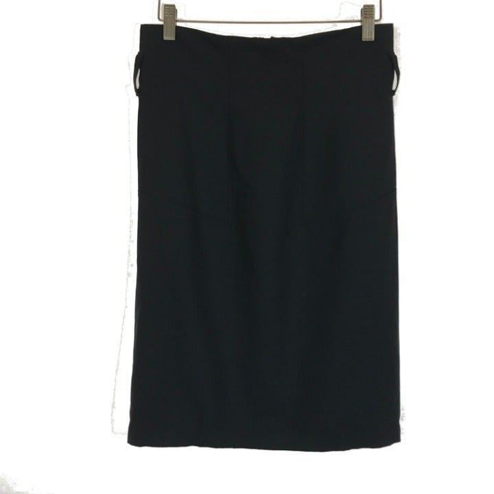 Club Monaco Stretch Wool Midi Skirt
