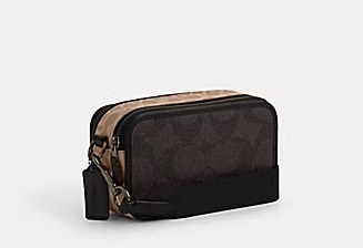 NWT COACH WYATT CROSSBODY BAG IN BLOCKED SIGNATURE CANVAS (COACH CAB80)