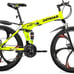 Outroad Folding Mountain Bike, 21 Speed Full Suspension High-Carbon Steel