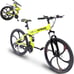 Outroad Folding Mountain Bike, 21 Speed Full Suspension High-Carbon Steel
