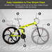 Outroad Folding Mountain Bike, 21 Speed Full Suspension High-Carbon Steel