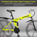 Outroad Folding Mountain Bike, 21 Speed Full Suspension High-Carbon Steel