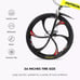 Outroad Folding Mountain Bike, 21 Speed Full Suspension High-Carbon Steel