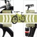 Outroad Folding Mountain Bike, 21 Speed Full Suspension High-Carbon Steel