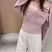 SNIDEL Eco Fur Cami & Cardigan Set