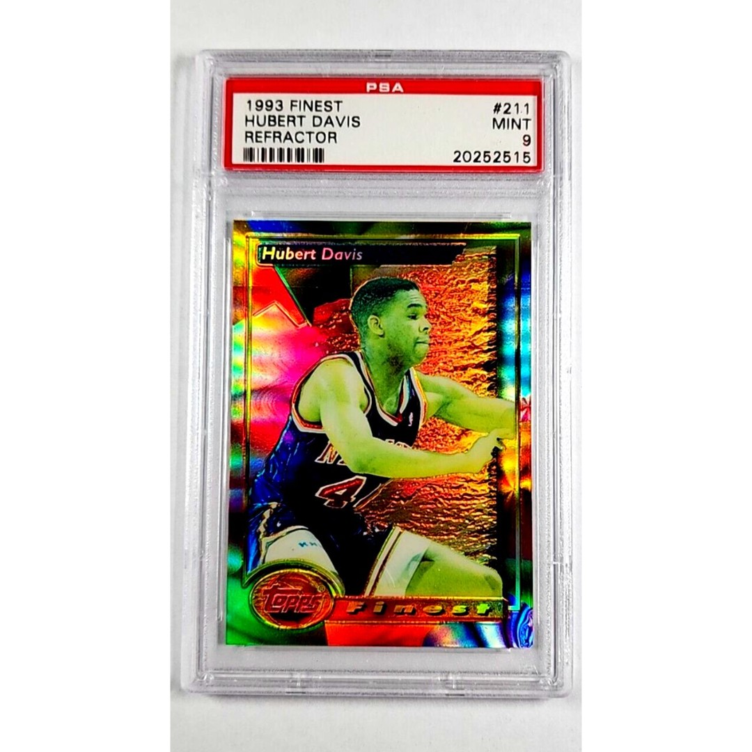 1993 1993-94 Topps Finest Refractor 211 Hubert Davis SP PSA 9 Only 1 Card Higher