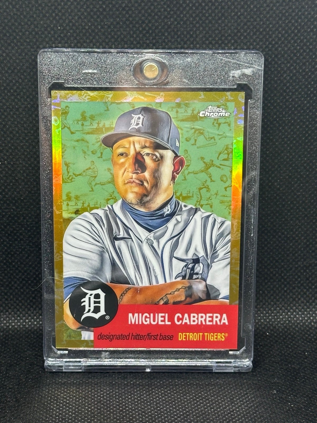 2022 Topps Chrome Platinum Anniversary MIGUEL CABRERA Gold /50 #389 Tigers