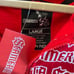 Scamerica Hoodie Zipper with Pockets Sz Large Red/White New