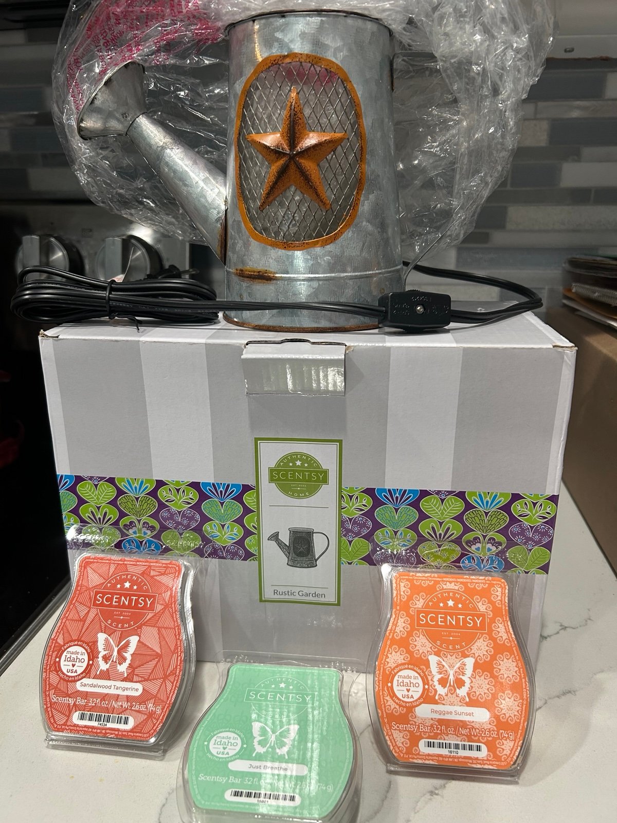 Scentsy Warmer & Wax Bundle “Rustic Garden”