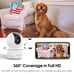 VIMTAG Dog Camera, 3.5K/6MP 360° Pan/Tilt 2.4G WiFi Indoor Camera for Pet/Baby/H