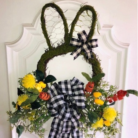 NEW! Grapevine Bunny Wreath, Rustic, Spring Wreath, Easter Wreath