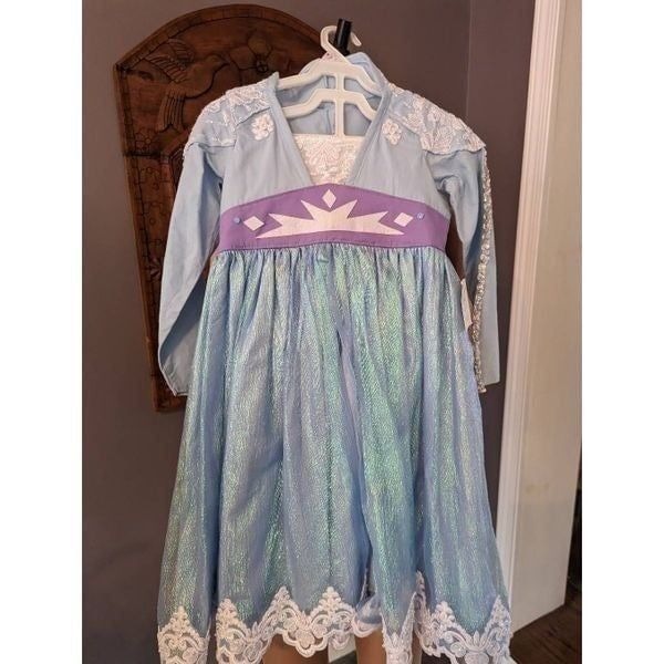 Custom Made Elsa Couture Disney Dress Frozen Size 5-6