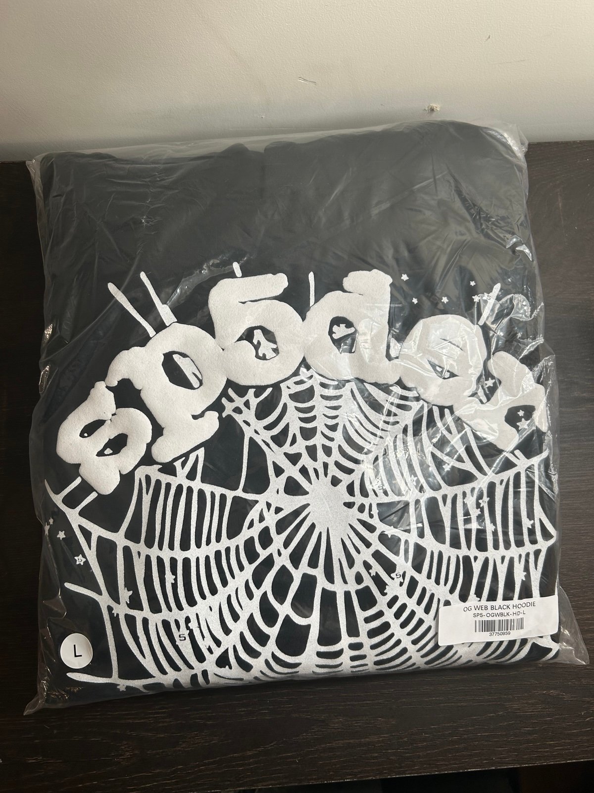 Sp5der web hoodie black