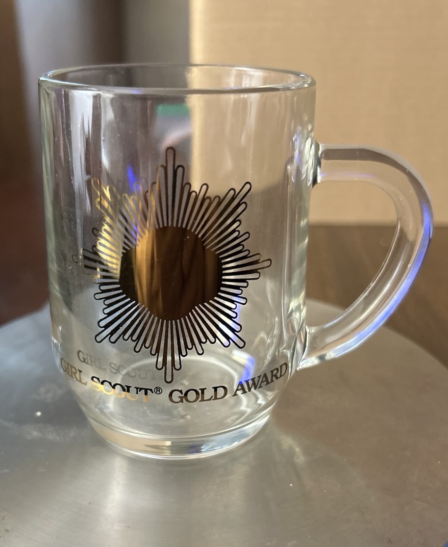 Girl Scout Gold Award mug - Glass