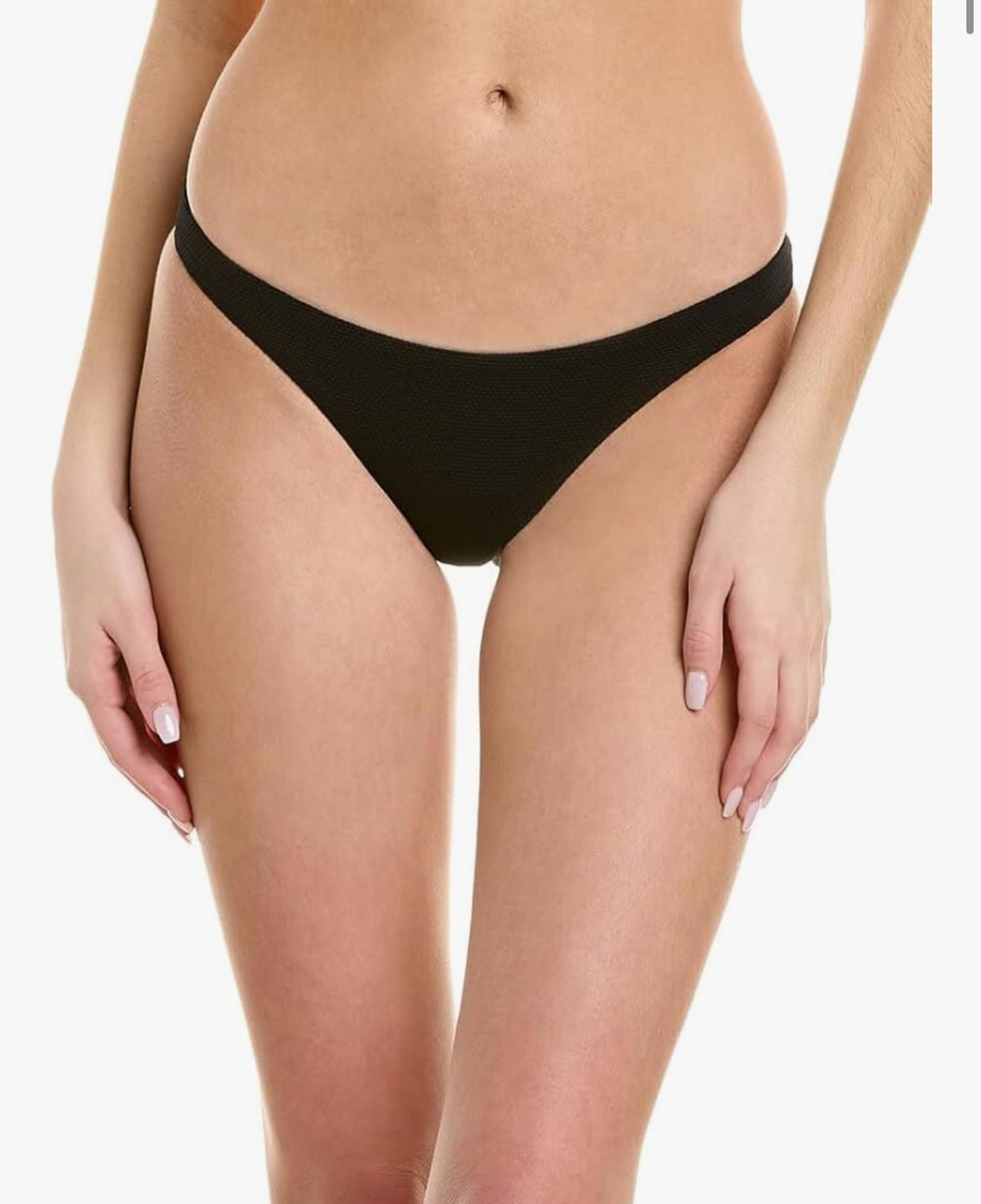 Melissa Odabash Cali Bikini Bottom Black IT 46 / US Large NWT