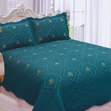 Cal King size embroidery bedspread 3 pc
