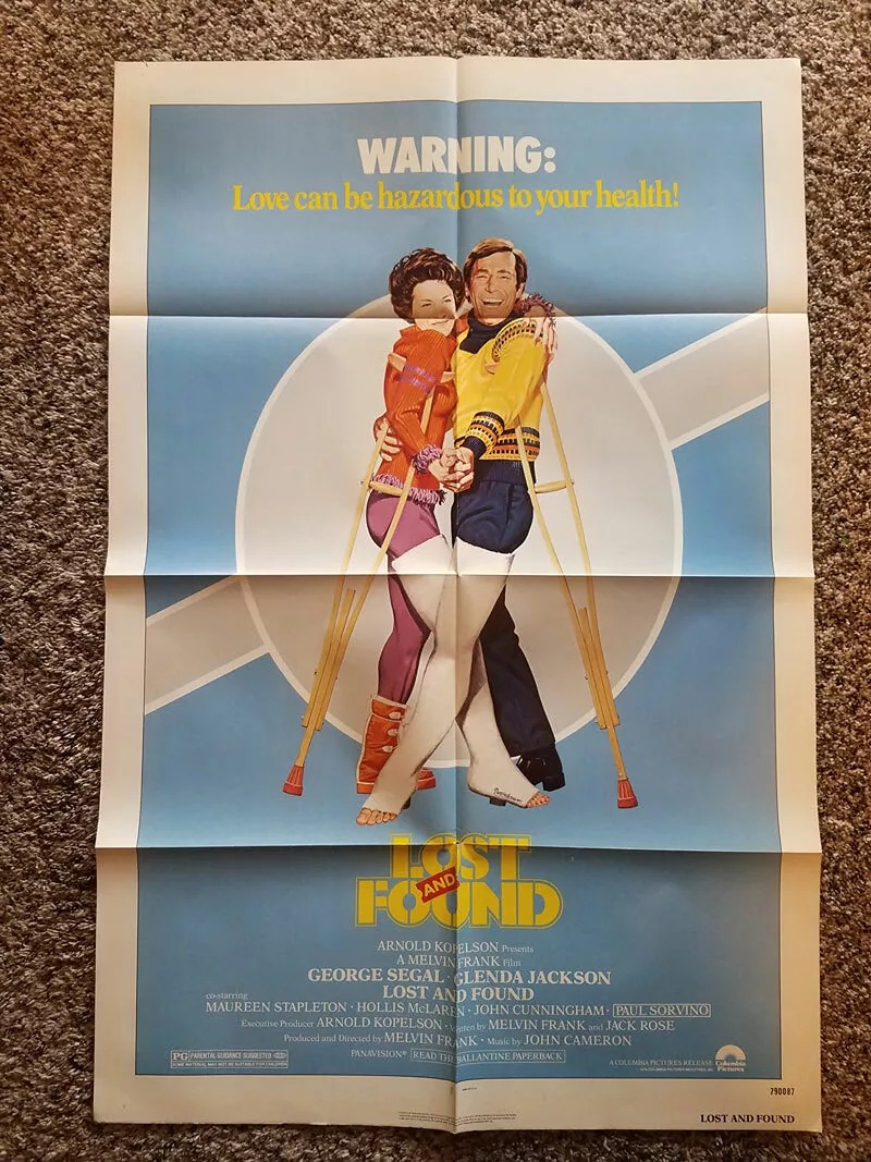 LOST AND FOUND Original Movie Poster 1979 George Segal Glenda Jackson 27x41