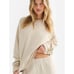 MATE the Label Organic Fleece Oversized Sweatshirt CREAM SZ XS/S NEW 128