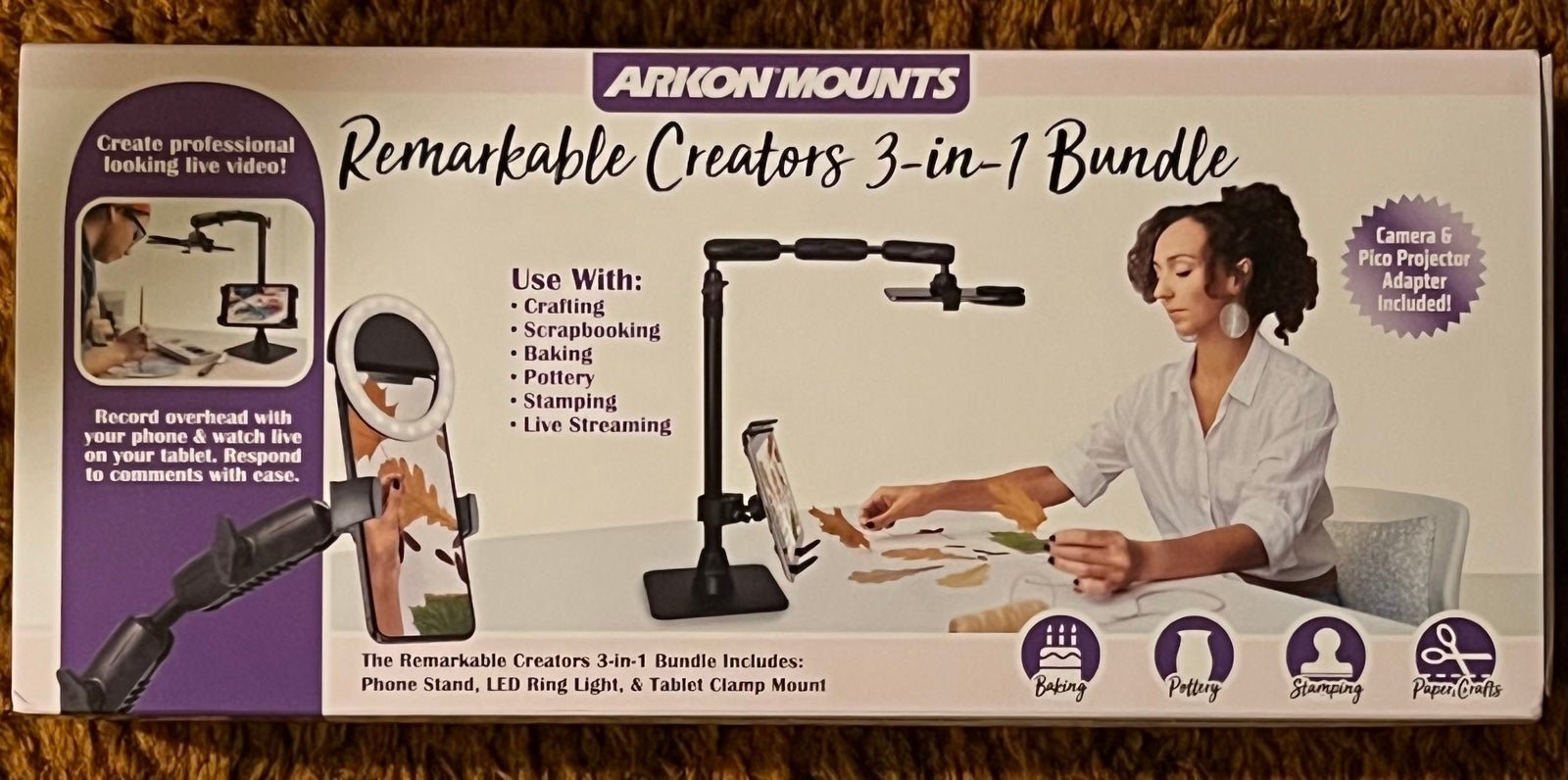 Arkon Mount Phone & Tablet Stand Creator Bundle
