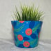 Hand painted Planter “Red Berry Blues”