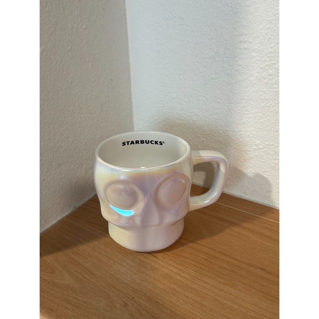 Starbucks 2024 Halloween Iridescent Luster Skull Mug 14 Oz. NWT