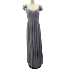 BRIDESMAID AW SZ 6 S Silver Grey Shirley Glitter Formal Party Maxi Dress New 0b6