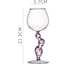 Set of 4 glass Cactus Wine Glass