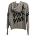 Vintage Y2K Victoria's Secret PINK Black Sequin bedazzled Full zip Hoodie L Gray