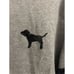 Vintage Y2K Victoria's Secret PINK Black Sequin bedazzled Full zip Hoodie L Gray