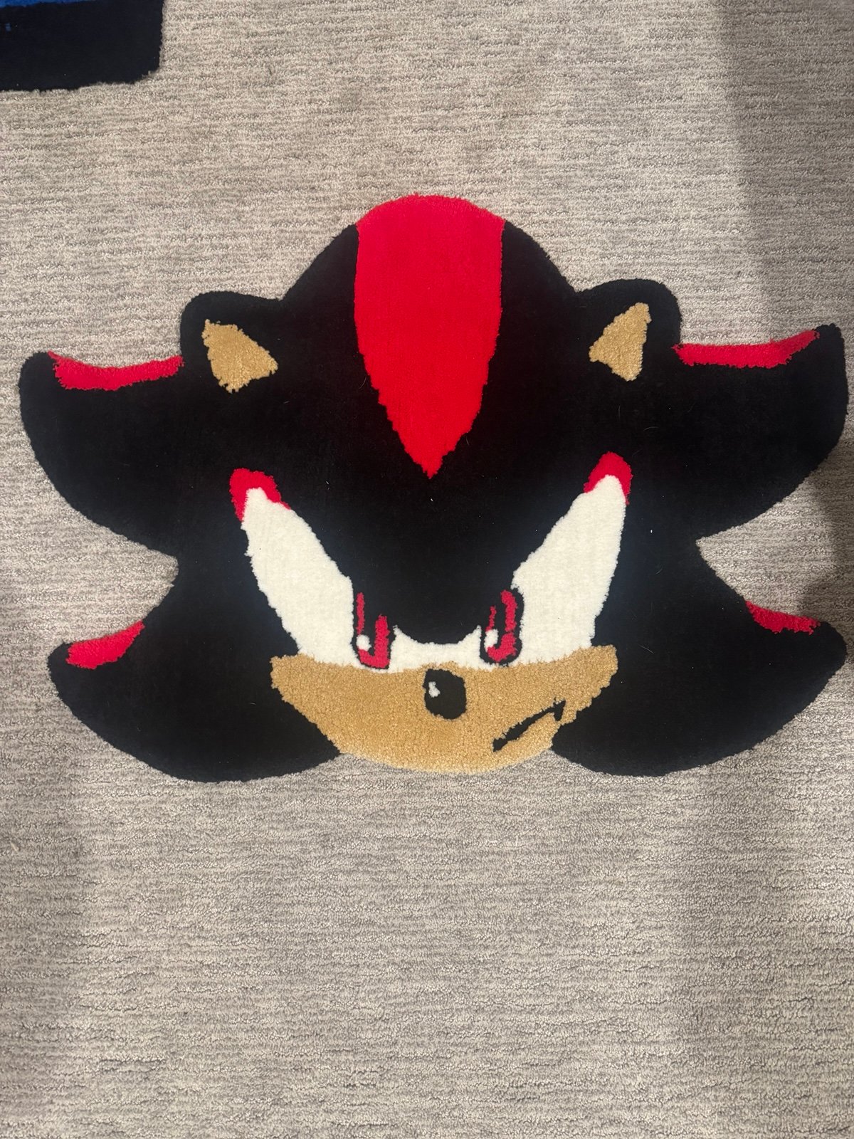 Shadow the hedgehog tufted rug