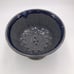 Colander Pottery Ceramic Handmade Pedestal Berry Bowl Two Tone Blue Rustic