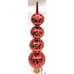 Christopher Radko RHAPSODY FINIAL Christmas Tree Topper red glass & gold 15.75 L