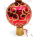 Christopher Radko RHAPSODY FINIAL Christmas Tree Topper red glass & gold 15.75 L