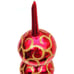 Christopher Radko RHAPSODY FINIAL Christmas Tree Topper red glass & gold 15.75 L