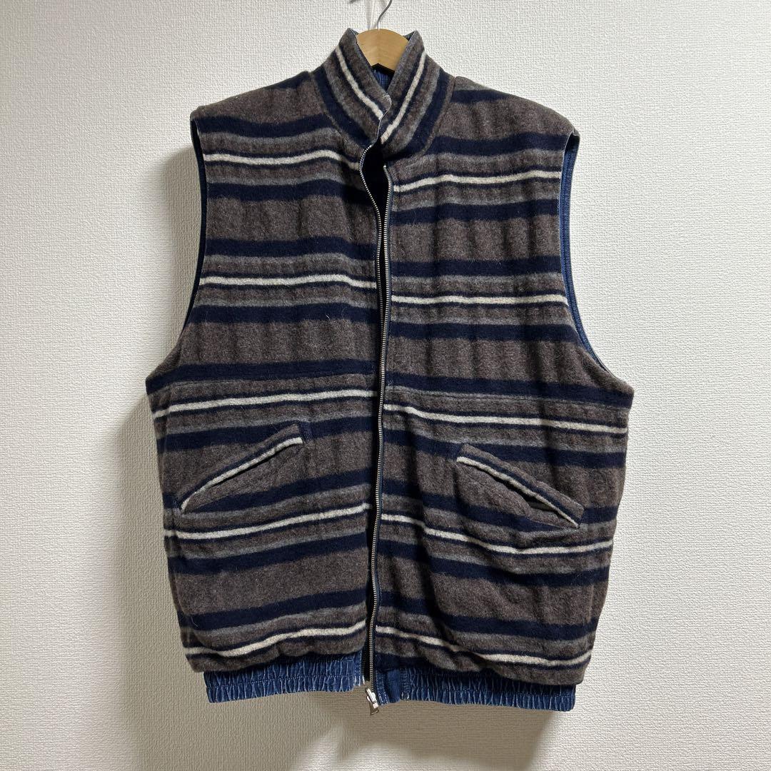 TENDERLOIN テンダーロイン DENIM BLANKET RIVERSIBLE VEST